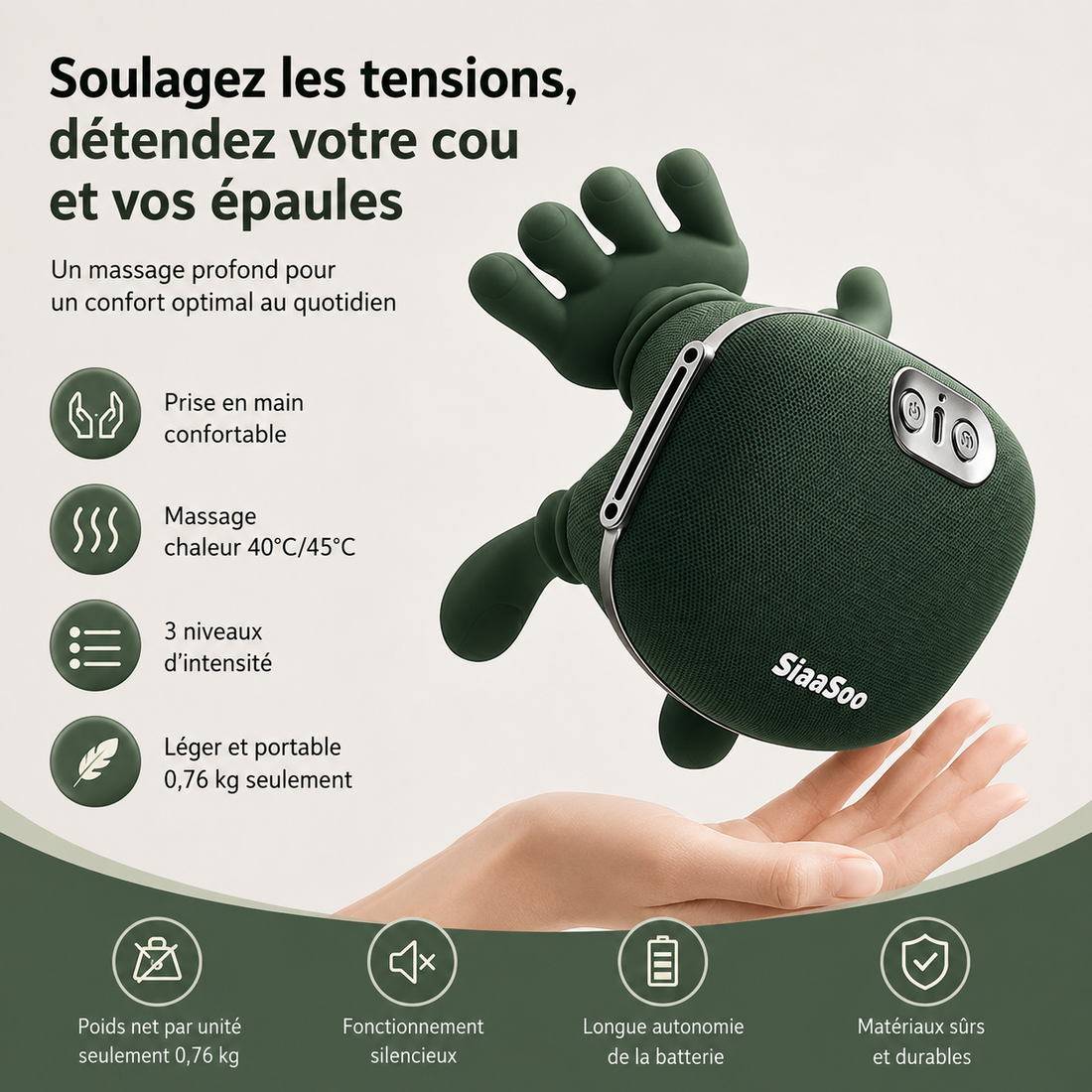 Masseur Cou & Épaules avec Chaleur